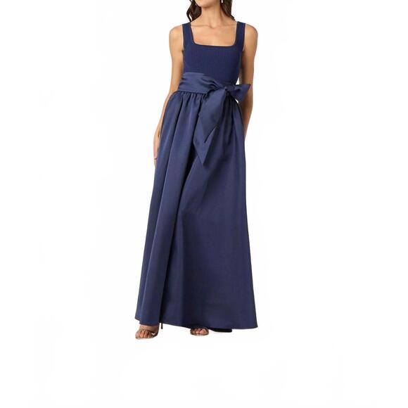 NEW SHOSHANNA mercer maxi dress in navy